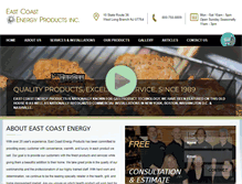 Tablet Screenshot of eastcoastenergy.com